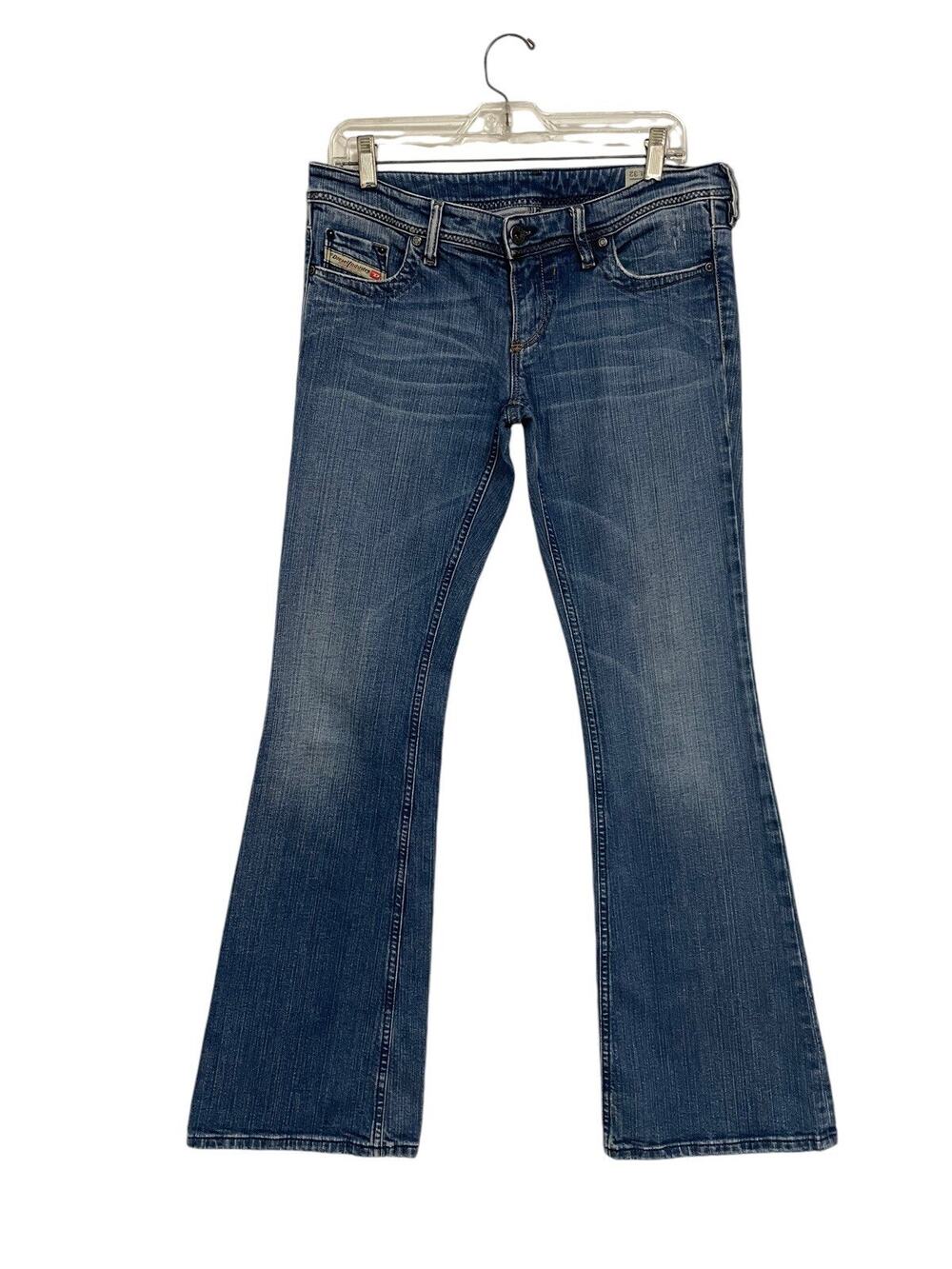 Diesel Jeans Womens 29x32 Lowky BC Measured 33x32 Low Rise Flare Made In Italy